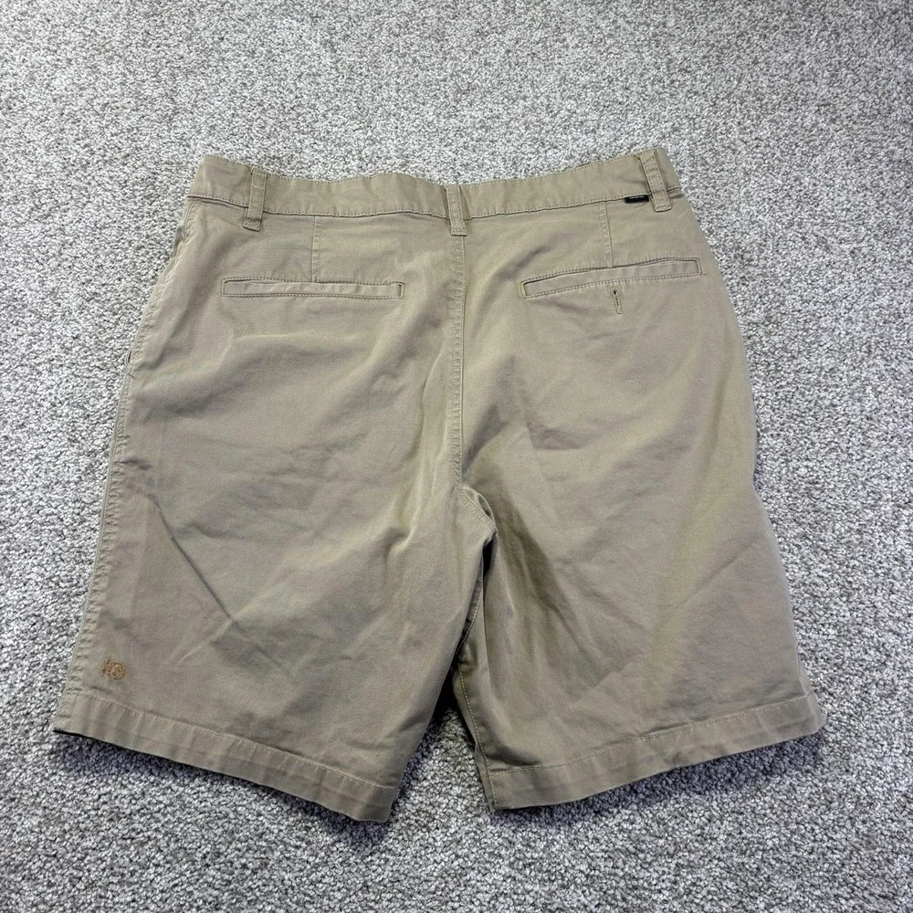 Tentree Mens 34 Beige Organic Cotton Stretch Chino Casual Summer Shorts 9 Inseam